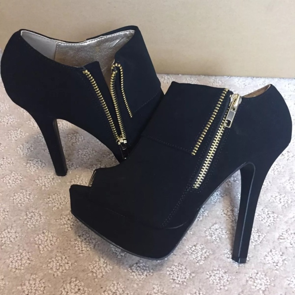 Peep toe bootie platform - Picture 7 of 8